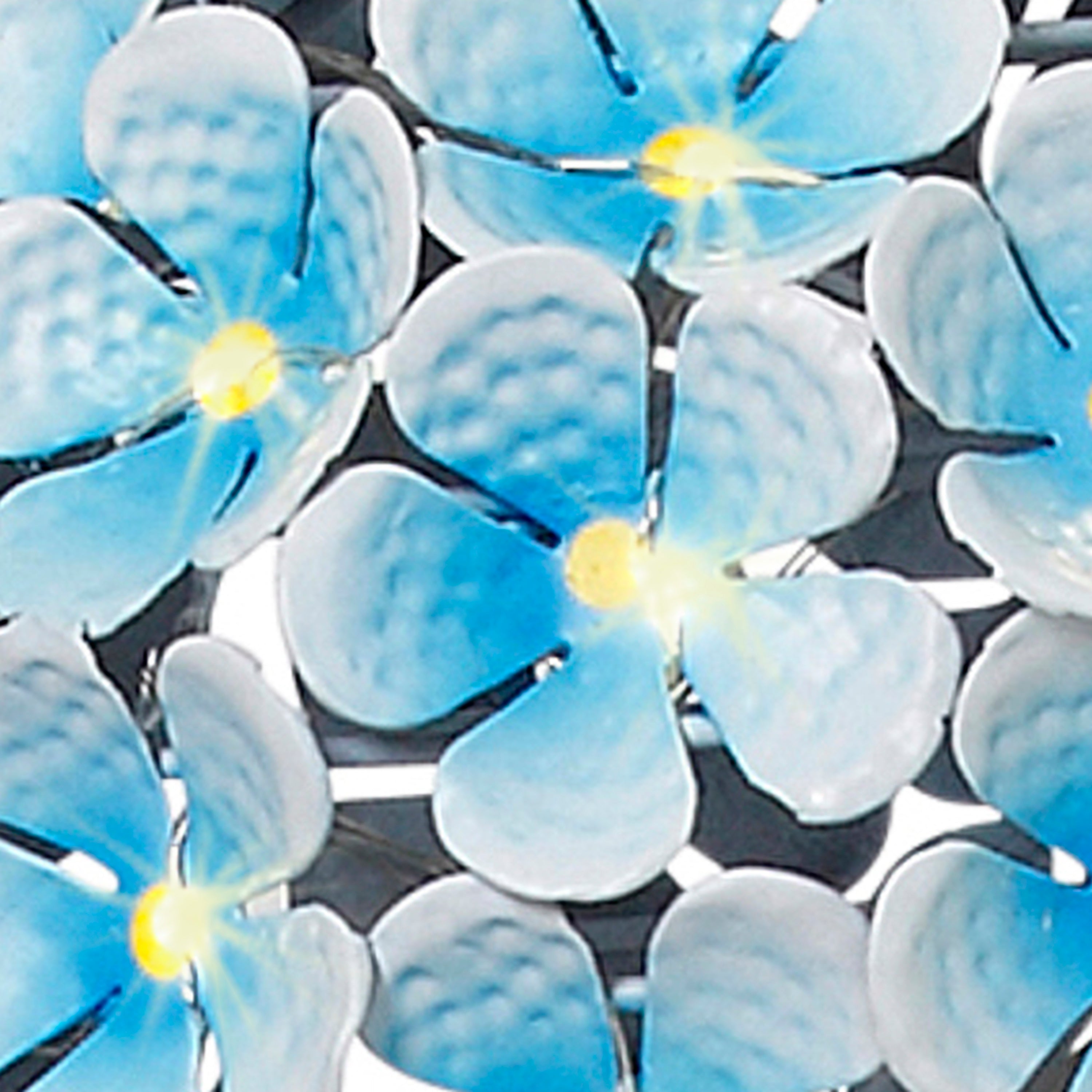 16.3 Inch Battery Operated Metal Flower Tabletop Decor
